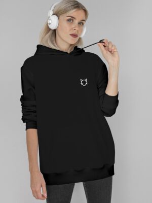 Polerón W Wolf Negro/Blanco