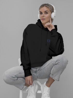 Polerón W Wolf Negro/Azul