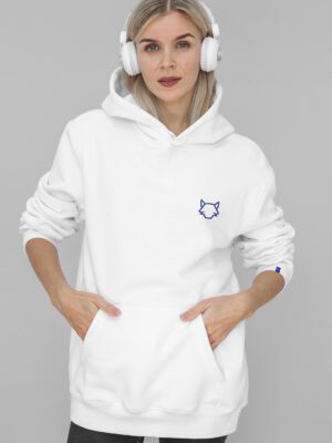 Polerón W Wolf Blanco/Azul