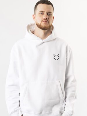 POLERON BLANCO/NEGRO LOGO GRANDE NEW HOMBRE TALLA L